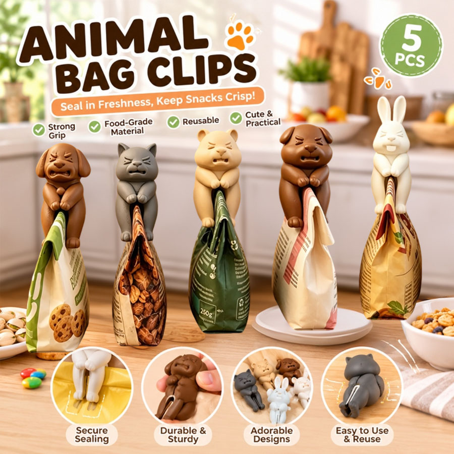Food Snacks Gifts - مشابك أكياس وجبات خفيفة ثلاثية الأبعاد