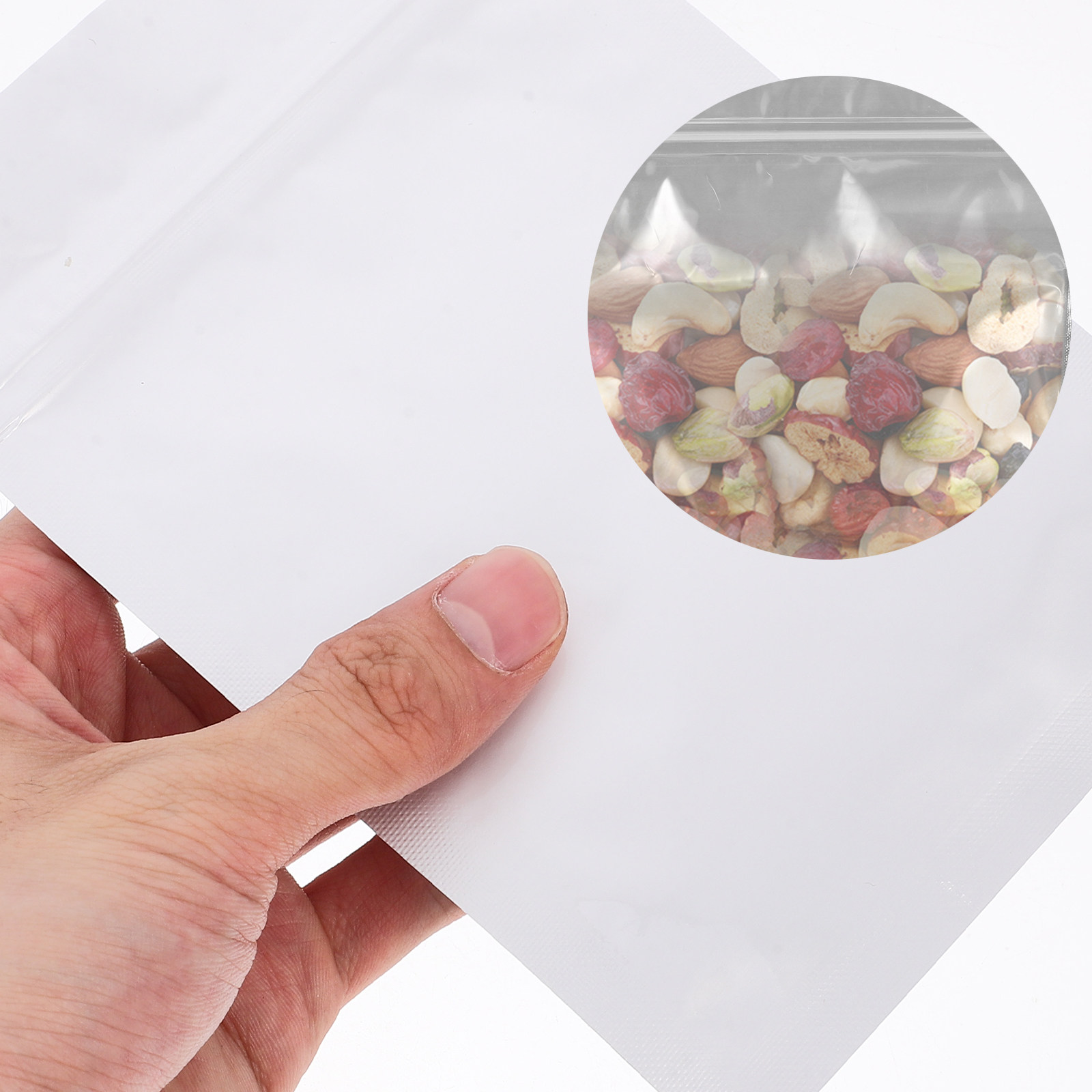 50 قطعة من الأكياس القابلة للإ - مراجعة Food Snacks Packaging وسعره