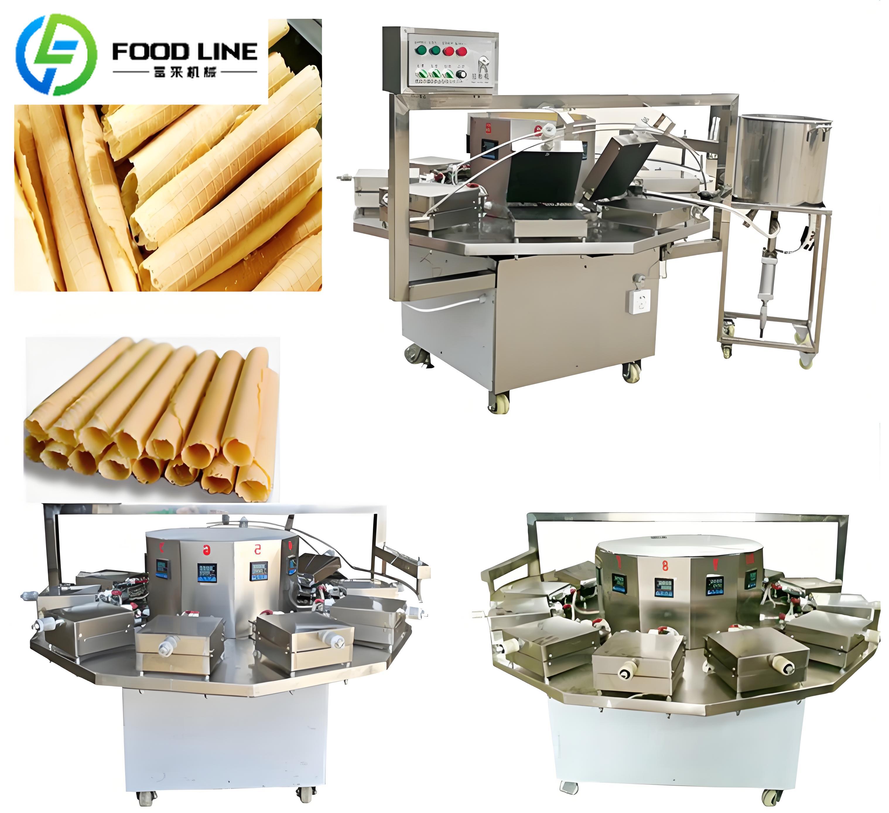 آلة صنع لفائف البيض FL منخفضة  - مراجعة Food Snacks Making Machine وسعره