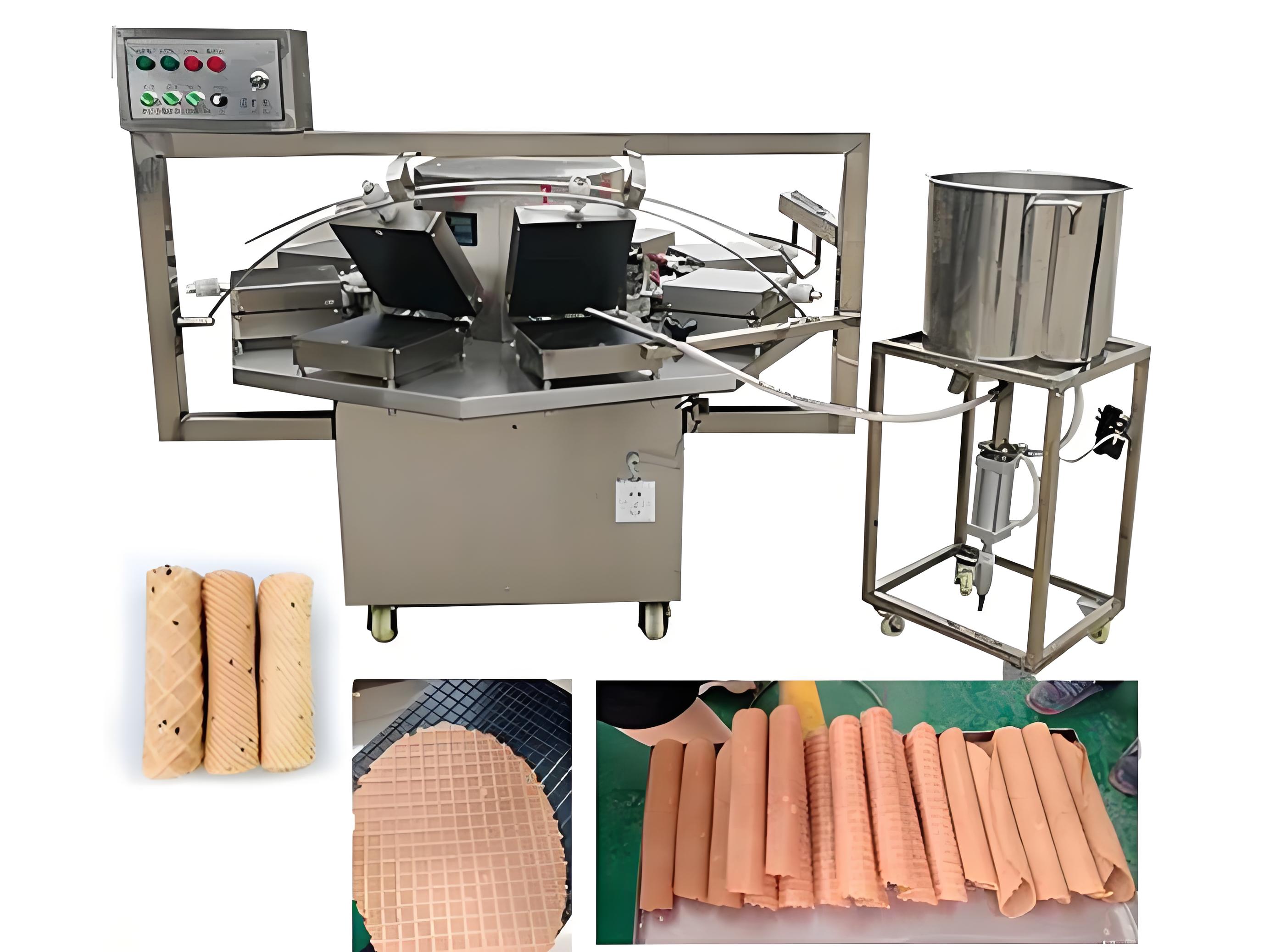 آلة صنع لفائف البيض FL منخفضة  - مراجعة Food Snacks Making Machine وسعره