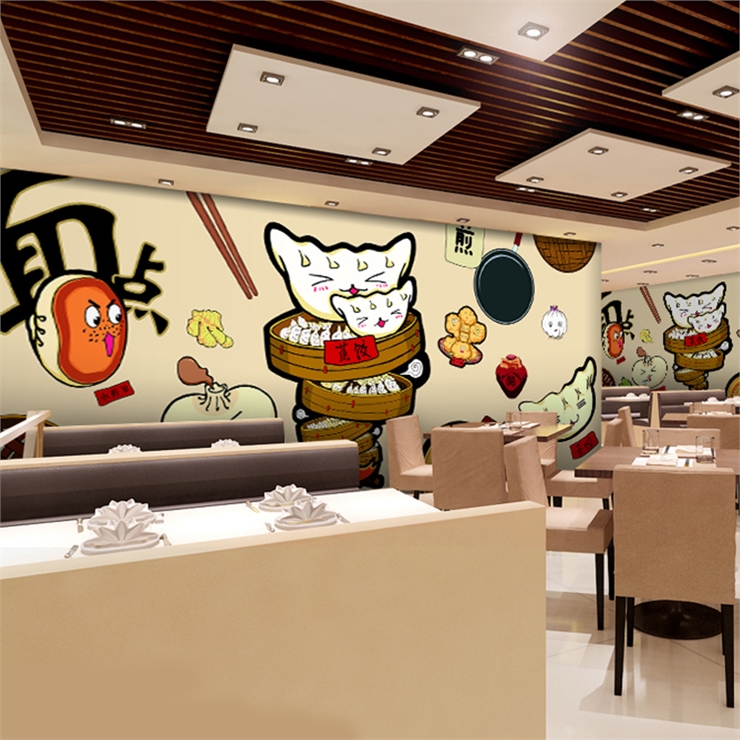 مخصص 3D رسمت باليد الكرتون الغ - مراجعة Food Snacks Background وسعره