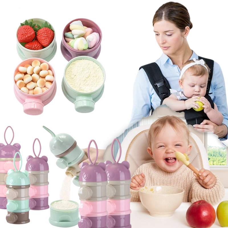 3/4 طبقة علبة مسحوق الحليب الم - مراجعة Food Snacks For Toddlers وسعره
