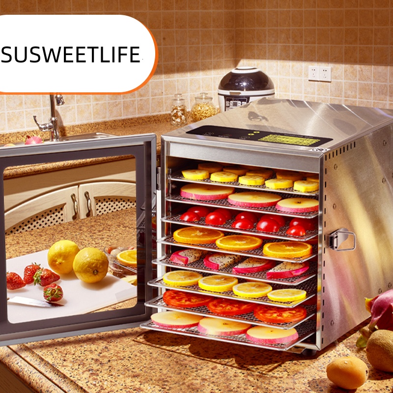 سعة كبيرة 8 صينية مجفف طعام 50 - مراجعة Healthy Snacks Food وسعره