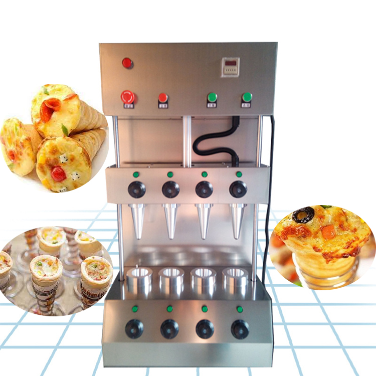 آلة صنع مخاريط البيتزا الأوتوم - مراجعة Food Snacks Making Machine وسعره
