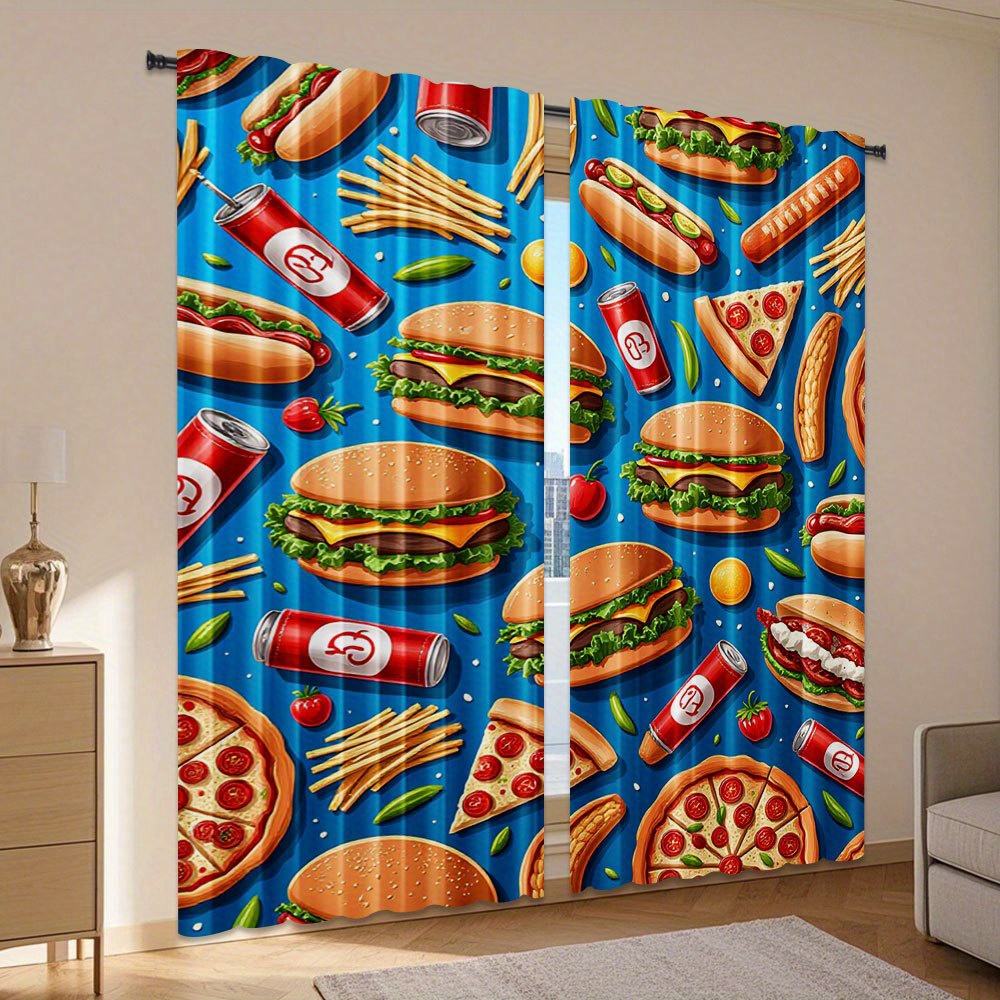 ستارة غرفة نوم رئيسية بتصميم ا - مراجعة Food Snacks Background وسعره