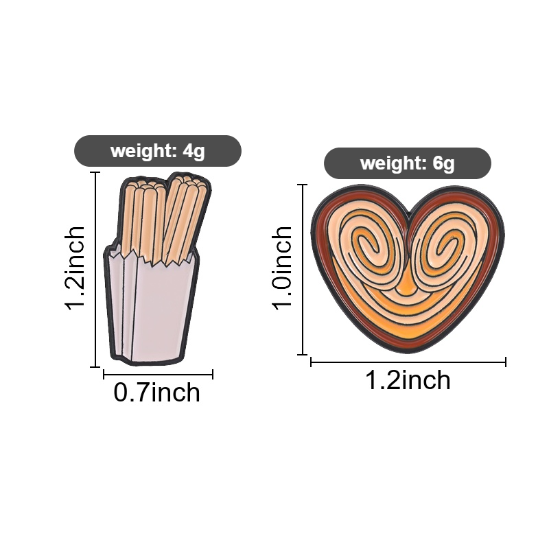 دبوس مينا بتصميم وجبات خفيفة م - مراجعة Food Snacks Gifts وسعره
